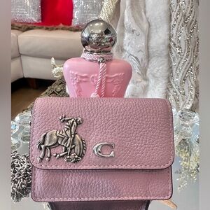 Authentic Coach Essentials Half Flap Card Case, crossbody bag